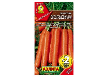 Морковь Бессердцевинная 4г двойной урожай (Аэлита)