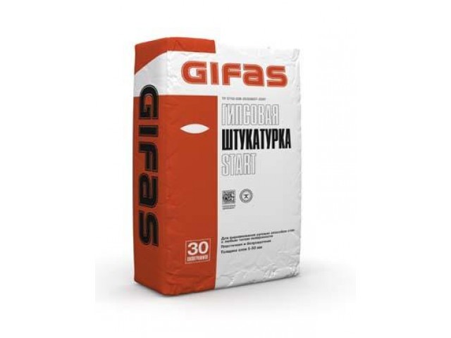 Штукатурка Гифас гипсовая GIFAS Start 25 кг (50)