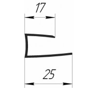 Молдинг стартовый белый 6м 10мм 26*17мм (упак 24шт)