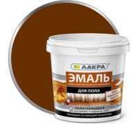 Эмаль акриловая для пола Лакра желто-коричневый 0,9 кг Л-С