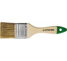 Кисть плоская  50 мм, смешанная щетина, деревянная ручка, Stayer, lasur-standart