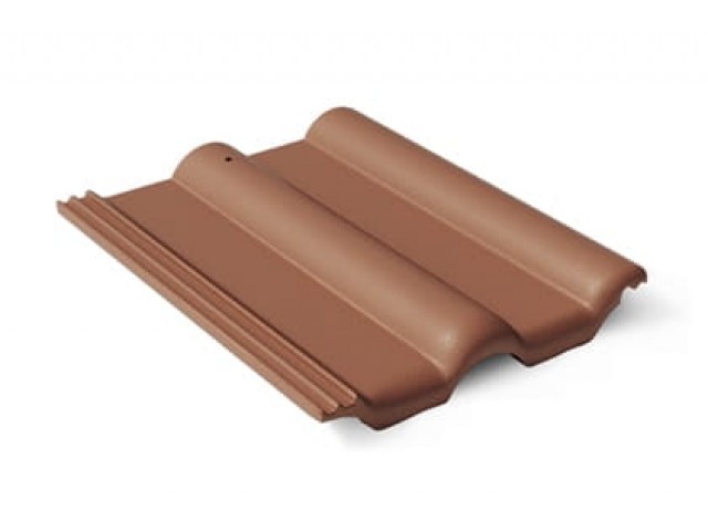Черепица Braas Франкфуртская коричневая 420х330 мм
