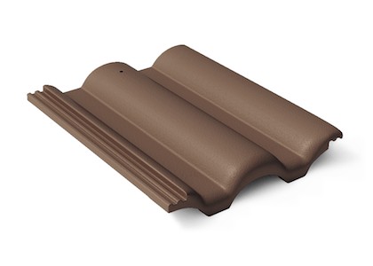 Черепица Braas Таунус темно-коричневая 420х330 мм