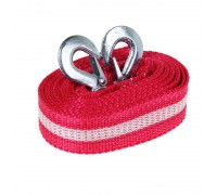 Трос буксировочный  7тн 5м 2 крюка лента