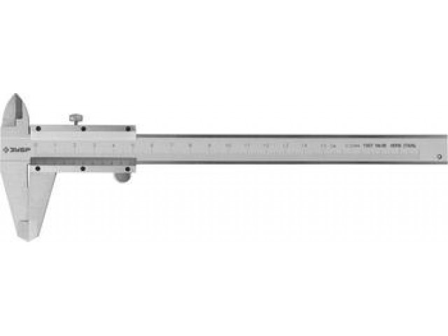 Штангенциркуль 150 мм нержавеющая сталь, шаг измерения 0,02 мм, Зубр
