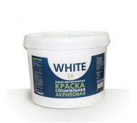 Краска ВД СТРОИТЕЛЬНАЯ для потолков и интерьеров WHITE 14 кг