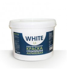 Краска ВД СТРОИТЕЛЬНАЯ для потолков и интерьеров WHITE 14 кг