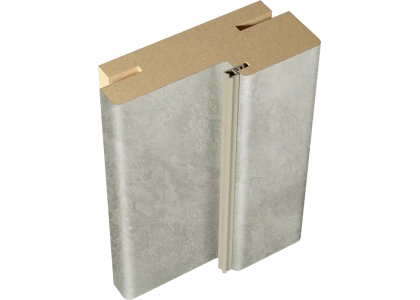 Деталь дверной коробки 26х70х2050 цемент светлый с уплотнителем Микрофлекс телескопическая