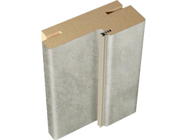 Деталь дверной коробки 26х70х2050 цемент светлый с уплотнителем Микрофлекс телескопическая