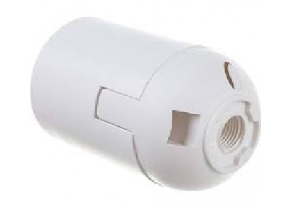 Патрон электрический Е27 подвесной пластиковый белый