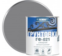 Грунтовка ГФ-021 серая 1,8 кг Лакра PROREMONTT Л-С