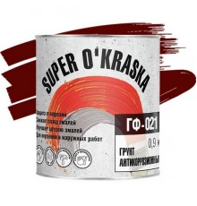 Грунтовка ГФ-021 красно-коричневая 0,9 кг Лакра Super okraska
