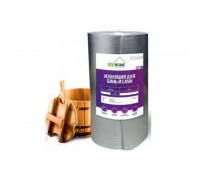 Пленка тепло-пароизоляционная для бани до 150 С ISOHOME Ф3мм 1200ммх25м 30м2  