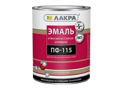 Эмаль ПФ-115 Лакра вишневый 1 кг Л-С