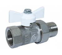 Кран шаровой с американкой Галлоп Практик 132 0114005 ДУ15 ВР/НР бабочка