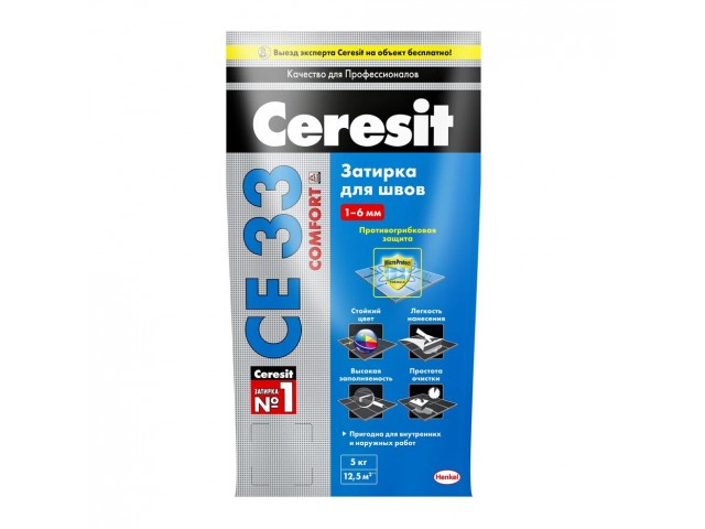 Расшивка Ceresit СЕ 33 карамель 5кг (12)