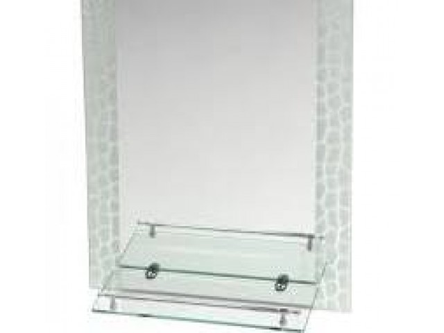 Зеркало с полкой рисунок 450х600мм 6018