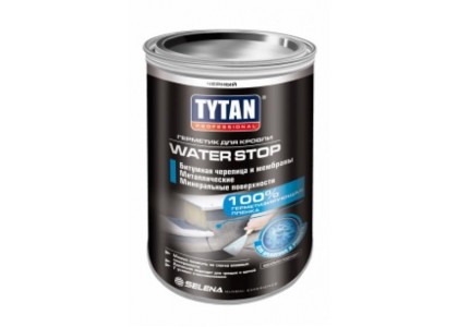 Герметик TYTAN Professional кровельный черный WATER STOP черный 1 кг  