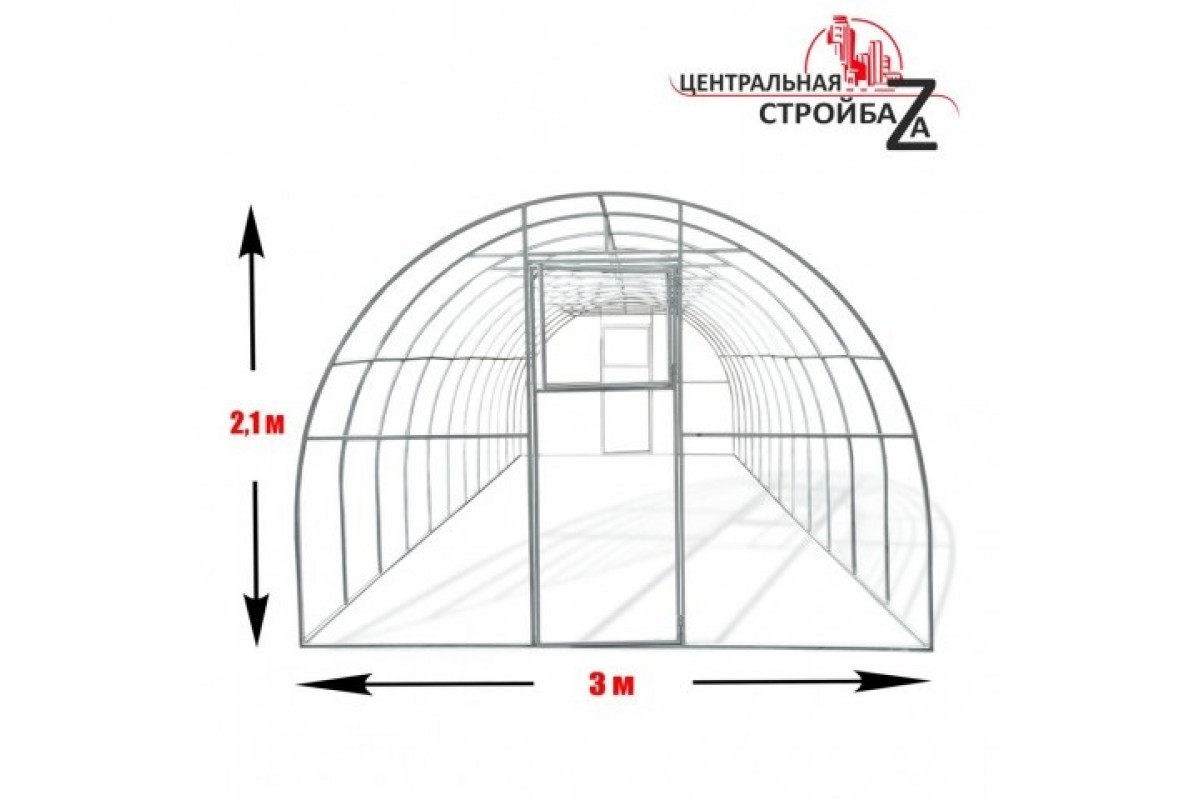 Теплицы в кемерово. Теплица кормилица усиленная с поперечным ребром жесткости.
