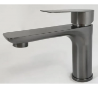 Смеситель для раковины крепеж с гайкой картридж керамический 35мм графит G11310H1