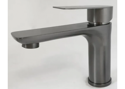 Смеситель для раковины крепеж с гайкой картридж керамический 35мм графит G11310H1