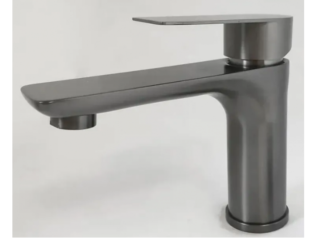 Смеситель для раковины крепеж с гайкой картридж керамический 35мм графит G11310H1