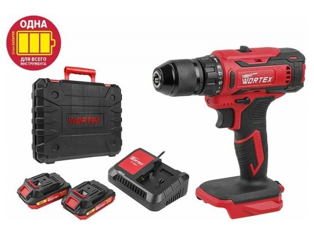 Дрель-шуруповерт Wortex BD 1820-1 Li ALL1 18 В