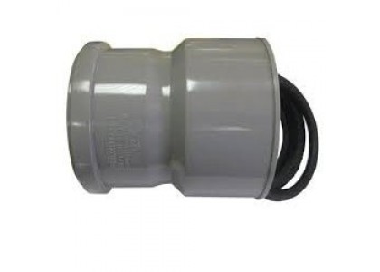 Переход на чугун трубу D110/123 с растр на прям конец чугун трубы с прям конца пласт трубы с манж