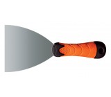 Шпатель  80 мм, нержавеющая сталь, прорезиненная двухкомпонентная ручка, Master Color