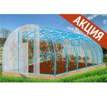 Теплица Фермер 6х3х2,1м двойные опорные дуги, окрашенная, 2 двери