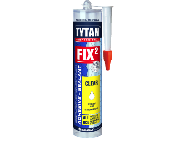 Клей-герметик TYTAN Professional Fix2 Clear прозрачный 290 мл