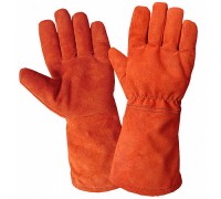 Краги Металлург Люкс спилок красные пятипалые прокладка термоизол нетканный материал арамидные нити