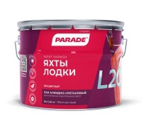 Лак яхтный алкидно-уретановый глянцевый Лакра PARADE L20 Яхты&Лодки 10 кг