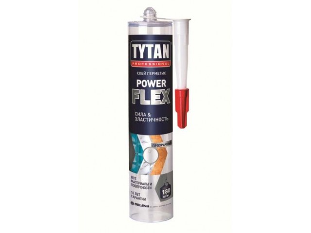 Клей TYTAN Professional монтажный Power Flex прозрачный 290 мл