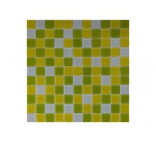 LIME мозаика стеклянная чип 25х25х4 мм лист 295х295мм на сетке(23шт/кор)