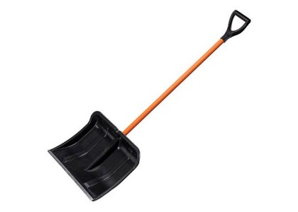 Лопата для уборки снега пластмассовая 500х375мм алюминиевый черенок Startul Master ST9056-5