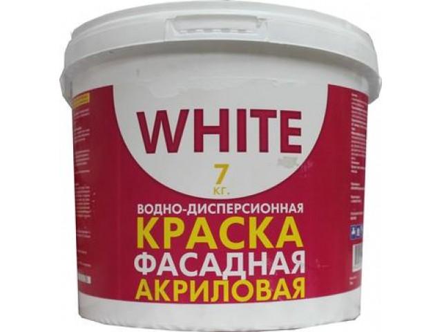 Краска для фасадов WHITE 7 кг