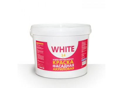 Краска для фасадов WHITE 14 кг