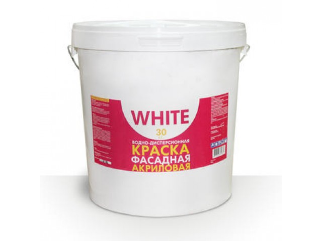 Краска для фасадов WHITE 30 кг 