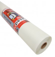 Сетка фасадная FasadPro2000 стекловолоконная ячейка 4х5мм, пл. 161г/м2, 1мх50м 2000Н