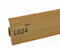 Плинтус ПВХ Line Plast L024 Бук светлый L=2,2м  мягк.к (1 уп-40 шт)