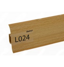 Плинтус ПВХ Line Plast L024 Бук светлый L=2,2м  мягк.к (1 уп-40 шт)
