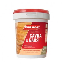 Лак PARADE для саун акриловый L30 Сауна&Баня полуматовый 2,5 л