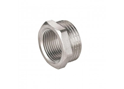 Переход-футорка 50х25 никелированный НР-ВР