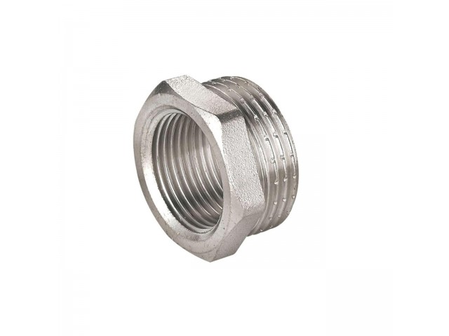 Переход-футорка 50х25 никелированный НР-ВР