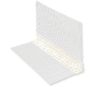 Уголок ПВХ с армированной сеткой 10х15х2,5м Konel уп=50 шт 