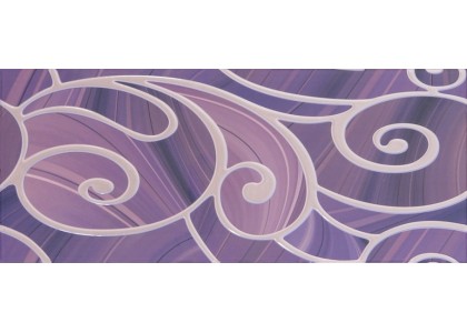 Декор Arabeski purple decor 01 250х600 мм (1,2м2/упак)