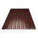 Профнастил С8 6*1,2м (8017) толщина 0,4 мм шоколад