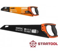 Ножовка по дереву 450 мм, 11TPI, каленый зуб, двухкомпонентная ручка, Startul Profi