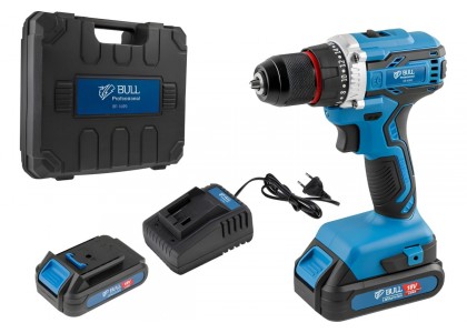 Дрель-шуруповерт АКБ BULL SR 1803 бесщеточный 18 В